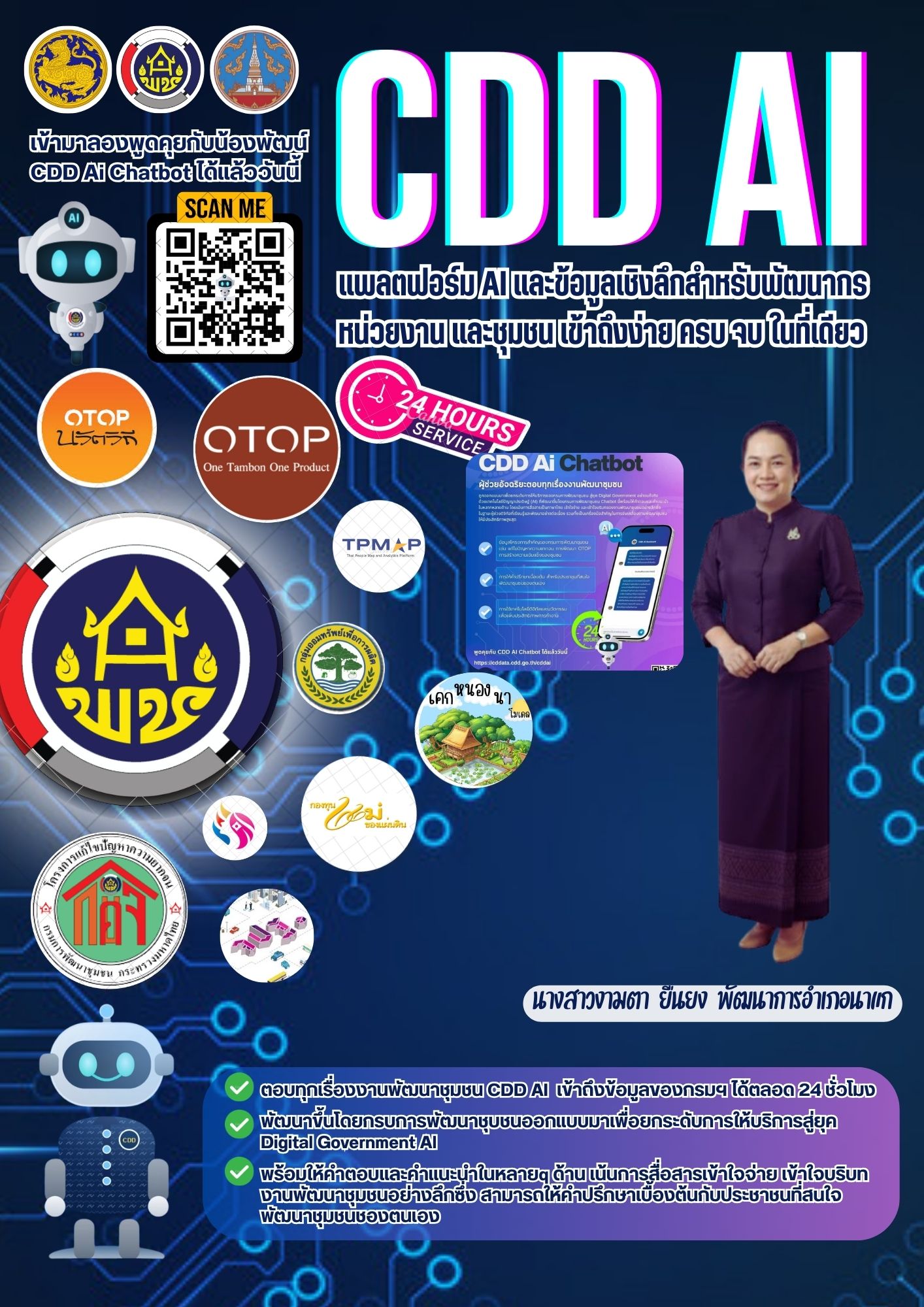 "CDD AI" แพลตฟอร์มผู้ช่วยพัฒนากรอัจฉริยะ นำชุมชนเข้มแข็งสู่ความยั่งยืน